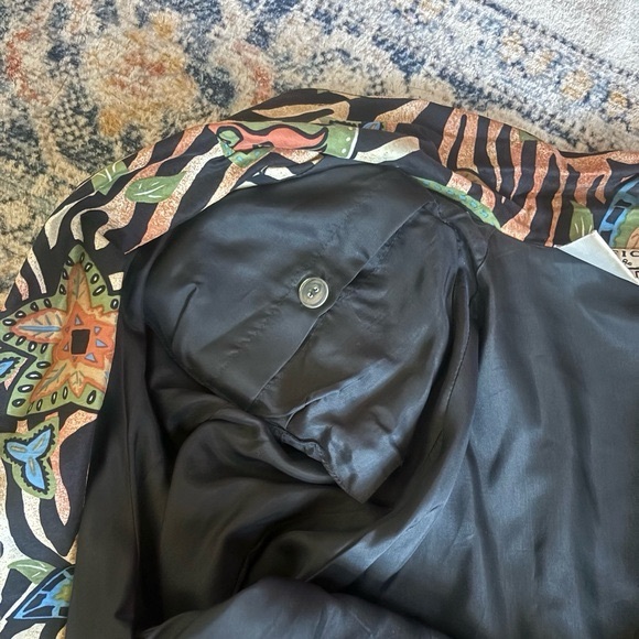 Vintage 80s90s Silk Bomber Jacket Pacific Silk Studio - Picture 7 of 8